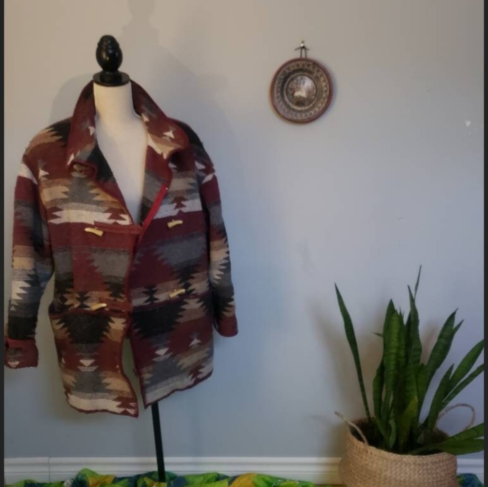 Marie Claire southwestern print jacket